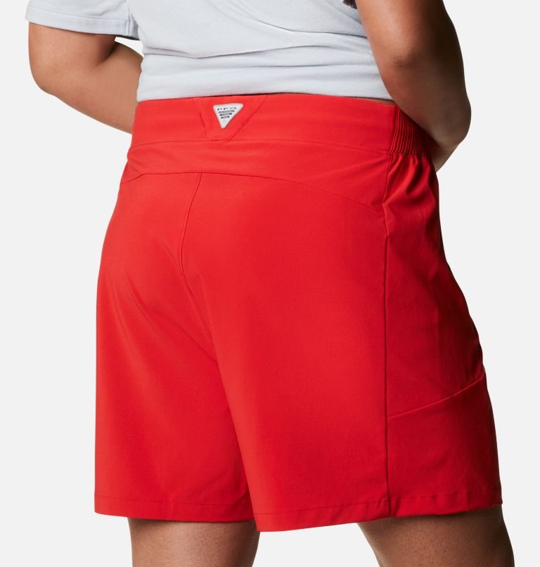 Pantaloni Scurti Columbia PFG Tidal II Dama Rosii | Plus Size KC1A8SZMQ